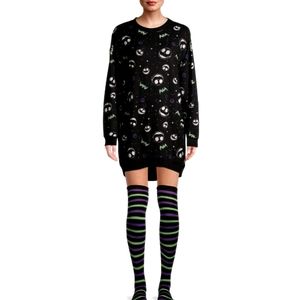 Disney Nightmare Before Christmas Pajama Sleep Shirt with socks